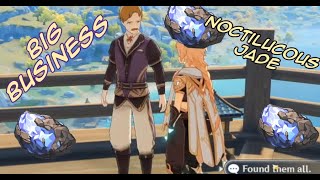 Big Business Quest GUIDE amp Where to Get Noctilucous JADE  Genshin Impact [upl. by Namso275]