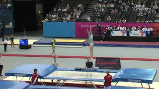 Bryony Page GOLD  2018 Trampoline British Championships [upl. by Jacenta428]