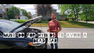 How to charge a Hybrid cars 12 volt Battery [upl. by Ennayhs]