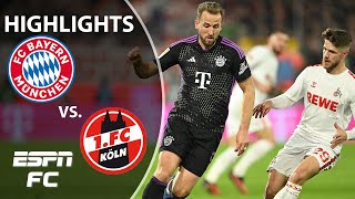 Bayern Munich vs FC Cologne  Bundesliga Highlights  ESPN FC [upl. by Ahsitel]