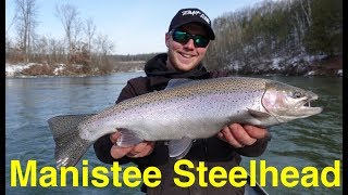 Manistee River Steelhead Fishing [upl. by Araek]