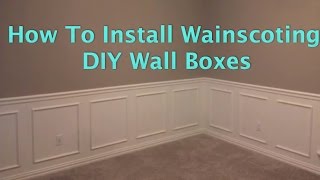 How to install wainscoting Wall Boxes [upl. by Harad91]