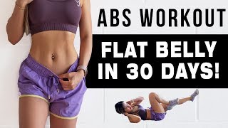 10 Mins ABS Workout To Get FLAT BELLY IN 30 DAYS  FREE WORKOUT PROGRAM [upl. by Namhcan538]