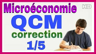 Microéconomie S2 Examen QCM Corrigé 1 [upl. by Uranie321]