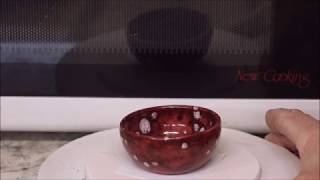 Glazing in Microwave Kiln [upl. by Esilahc]