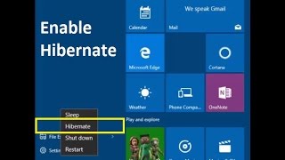 How to Enable Hibernate in windows 10  Howtosolveit [upl. by Bowlds745]