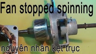 how to fix a fan that wont spin why jammed shaft motors [upl. by Hafler63]