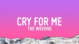 The Weeknd  Cry For Me Lyrics [upl. by Arral]