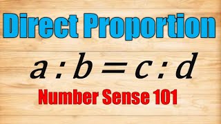 Direct Proportion  Business Mathematics [upl. by Pain]