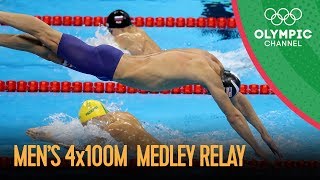 Michael Phelps Last Olympic Race  Swimming Mens 4x100m Medley Relay Final  Rio 2016 Replay [upl. by Ailelc948]