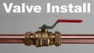 Compression Ball Valve Install [upl. by Damalus605]