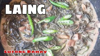 Laing Recipe  How To Cook Ginataang Laing  Pinoy Food [upl. by Neehar949]