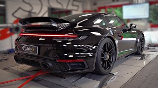 2021 Porsche 992 Turbo S with Tubi Style Exhaust SOUNDCHECK  Start Up amp Revs with LOUD BURBLES 💥 [upl. by Arateehc]