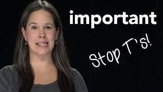 How to Pronounce IMPORTANT  American English [upl. by Malinde]