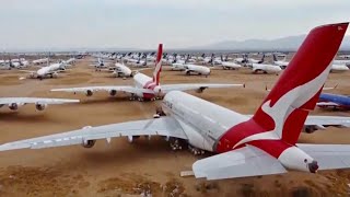 Victorville Airplane Graveyard 500 Aircraft  Southern California Logistics Airport June 2021 [upl. by Davidde]