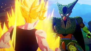 Dragon Ball Z Kakarot  Future Trunks Destroys the Androids amp Imperfect Cell Boss Fight [upl. by Aztinad]