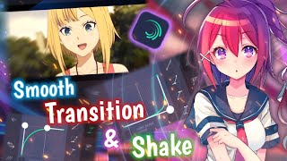 Tutorial Smooth Transition amp Shake AMV graph combination  Alight Motion [upl. by Dnomra]