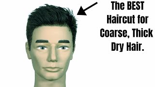 The BEST Haircut for Coarse Dry Thick Hair  TheSalonGuy [upl. by Hein]