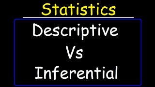 Descriptive Statistics vs Inferential Statistics [upl. by Orvas]