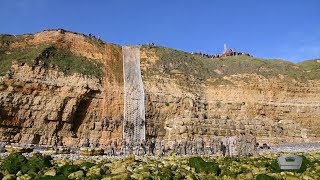 Rangers Climb Pointe du Hoc 75 Years Later [upl. by Meehahs]