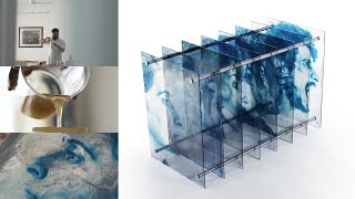 Cyanotype on Glass  Art Installation [upl. by Sigler]