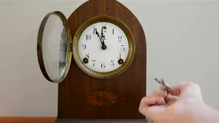 Winding The Sessions Mantle Clock  Tutorial [upl. by Aillimac268]