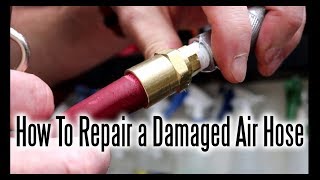 How To Repair a Damaged Air Hose [upl. by Ynnatirb]