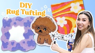 I Tried Making Custom Rugs  Tufting For Beginners [upl. by Ellenwad613]