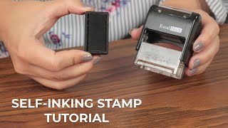 How to ReInk SelfInking Stamps [upl. by Ambrosane]