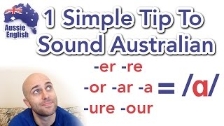 1 Simple Tip To Sound Australian ɑ  How To Do an Aussie Accent [upl. by Dressler]