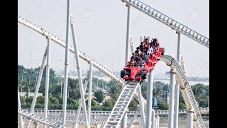 Ferrari World  Roller Coaster Formula Rossa  Abu dhabi [upl. by Hpseoj]