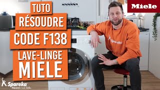 Comment résoudre le code erreur F138 sur un lave linge MIELE [upl. by Scheld]