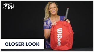 Take a Closer Look at the Wilson Super Tour Tennis Backpack [upl. by Ysnat765]