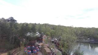 FireFall Drop tower ride Silver Dollar City POV [upl. by Rhodie]