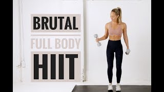 20 Minute  FULL BODY HIIT Workout With Weights [upl. by Kristianson257]