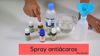 Cómo hacer un spray antiácaros usando aceites esenciales [upl. by Onfre]