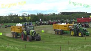 Claas vs John Deere  Tractor Show  Tractor Drag Race [upl. by Lawtun]