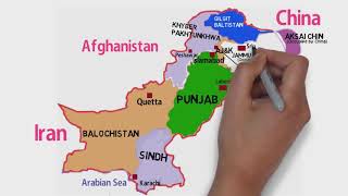 Pakistan Political Map 2024 ProvincesCapitalGilgit Baltistan ampKashmir Pakistan Border Map Trend [upl. by Sudoeht]