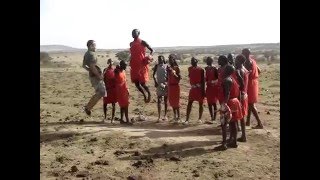 Jumping against a Maasai Warrior [upl. by Yanrahs]