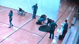 School staff saves student who collapsed at gym [upl. by Ycats]