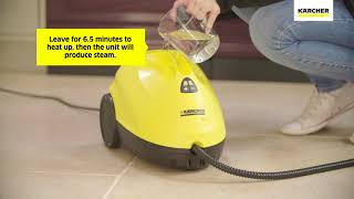 Karcher SC2 Home Steam Cleaner  How To Fill The Water Tank [upl. by Greiner]