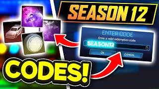 SEASON 12 Redeem Codes In Rocket League [upl. by Ennoval]