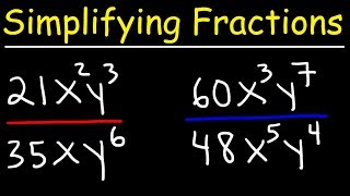 Simplifying Algebraic Fractions [upl. by Noraj94]