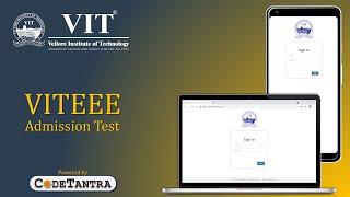 Steps describing how to take an online VITEEE Admission Test on CodeTantra platform [upl. by Vezza]