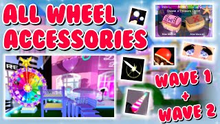 ALL of the WHEEL ACCESSORIES in Royale High  ROBLOX Royale High [upl. by Regdor154]