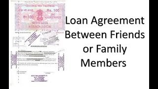 How to Write Loan Agreement between friends or family members  Knowledge Everyday KE [upl. by Eceer987]