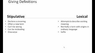 Types of Definitions [upl. by Russon]