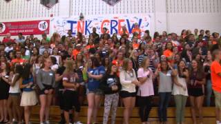 2015 Link Crew welcome HHHS Freshmen to High School [upl. by Aidyl]