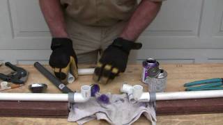 How to repair PVC pipe The four 90s method [upl. by Acemat]