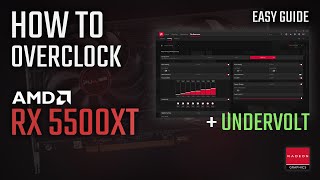 How to OVERCLOCK and UNDERVOLT RX 5500XT  ADRENALIN 2020 Easy Guide Tutorial [upl. by Acino]